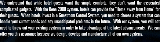 We understand that while hotel
